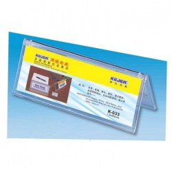 Display Nume Pentru Birou, Din Plastic, Forma A, 75 X 210mm, Kejea - Transparent