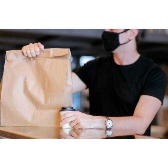 Set 1450 Pungi din Hartie Kraft Natur, 9x3x20 Cm, 5 Kg, Pungi Natur, Pungi de Hartie Kraft, Punga Hartie Pentru Produse, Punga Hartie Pentru Ambalare, Sacose Hartie pentru Industria Alimentara, Sacose Hartie pentru Panificatie