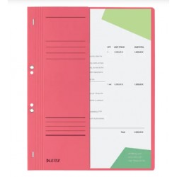 Dosar Cu Sina Leitz 1/2, Carton, A4, Cu Capse, 170 Coli, Rosu