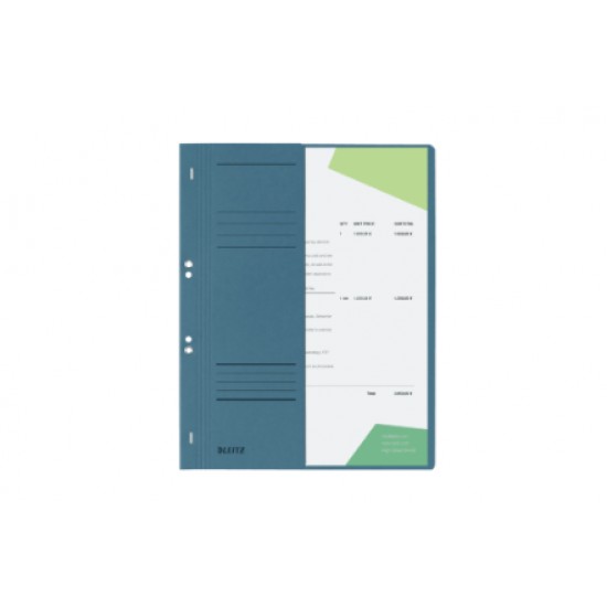 Dosar Cu Sina Leitz 1/2, Carton, A4, Cu Capse, 170 Coli, Albastru