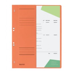 Dosar Cu Sina Leitz 1/2, Carton, A4, Cu Capse, 170 Coli, Orange