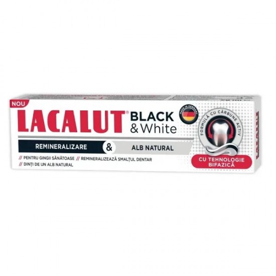 Lacalut Pasta De Dinti Black And White, 75ml