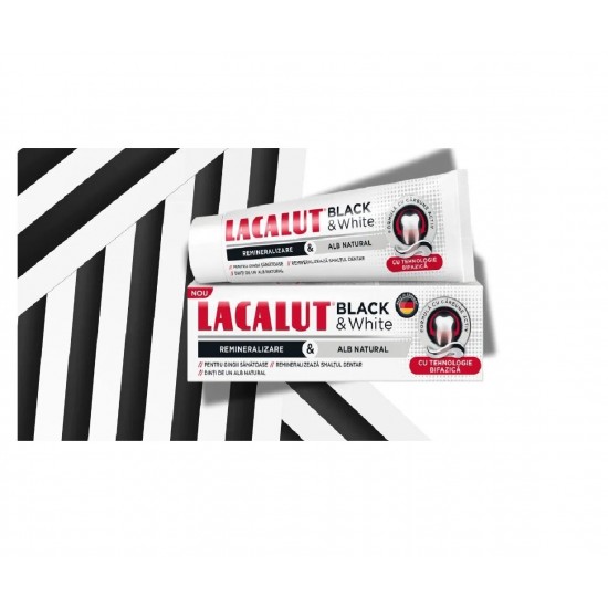 Lacalut Pasta De Dinti Black And White, 75ml