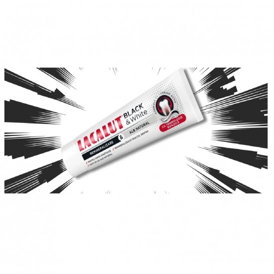 Lacalut Pasta De Dinti Black And White, 75ml