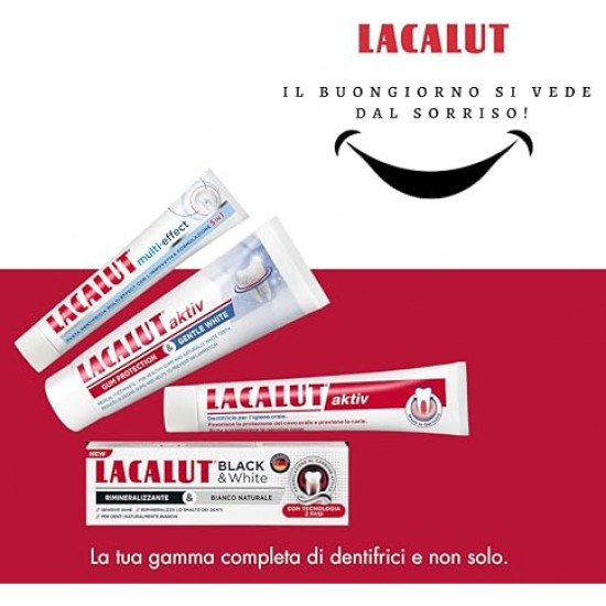 Lacalut Pasta Dinti De White And Repair 75ml Plus Periuta Dinti