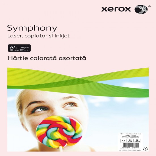 Hartie Copiator A4 As Mixt+negru+maro 80g 5*12 Cul 60/top Xerox