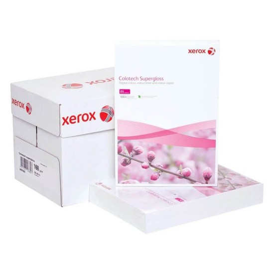 Hartie Super Lucioasa Copiator Xerox Colotech Supergloss A3, 250 g/mÂ², 100 Coli/Top, Alba, Hartie Lucioasa pentru Invitatii, Top Hartie Alba, Coli Albe, Hartie Alba A3 Lucioasa, Foi de Hartie, Hartie Copiator Lucioasa, Coli A3 Albe