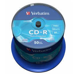Cd-r 50/set Verbatim 700mb 52x Extra Protection 43351