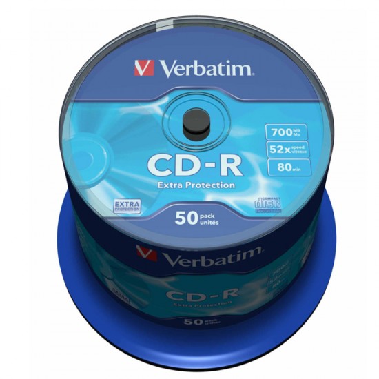 Cd-r 50/set Verbatim 700mb 52x Extra Protection 43351