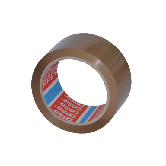 Banda Adeziva Maro Acril Tesa, 48mm x 60m, Banda Adeziva pentru Sigilare, Banda Adeziva Constructii, Banda Adeziva Maro Ieftina, Scotch Tesa Maro, Scotch Ieftin Tesa,  Scotch Maro
