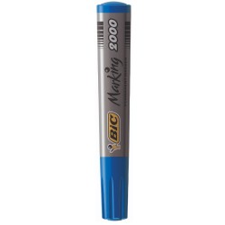 Marker Permanent Albastru Varf Rotund 2000 Bic