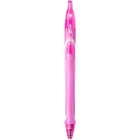 Roller 0.7 Mm Semi-gel Cu Mecanism Roz Quick-dry Bic