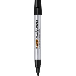 Marker Permanent Negru Varf Tesit Pro Industrial Bic