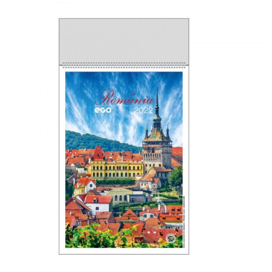 Calendar de Perete Ego, Model Romania, 330x480 mm, 13 File, Calendar Birou, Calendar de Perete, Calendar pentru Birou, Calendar Perete, Calendar Ego Birou, Calendar Ego pentru Perete, Calendar Birou Hartie, Calendar Perete Ego