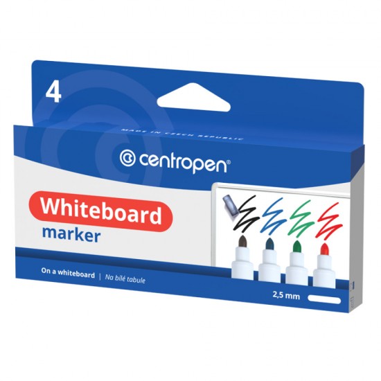 Marker Whiteboard 4/set 2.5mm 8559 Centropen
