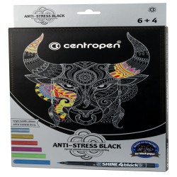 Set Coli Desen Anti-stress + 6 Markere Centropen