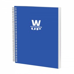 Caiet Spira A4 100 File Velin 60g Coperta Pp Albastru Working Up Pigna