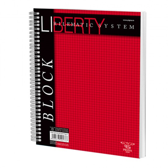 Caiet Spira A4 80 File Aritmetica Liberty Pigna