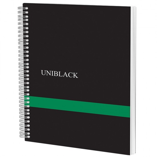 Caiet Spira A4 120 File Dictando 70g Coperta Pp Verde Uniblack Pigna