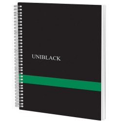 Caiet Spira A4 120 File Aritmetica 70g Coperta Pp Verde Uniblack Pigna