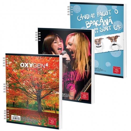 Caiet Spira A5 80 File Dictando Color Pigna