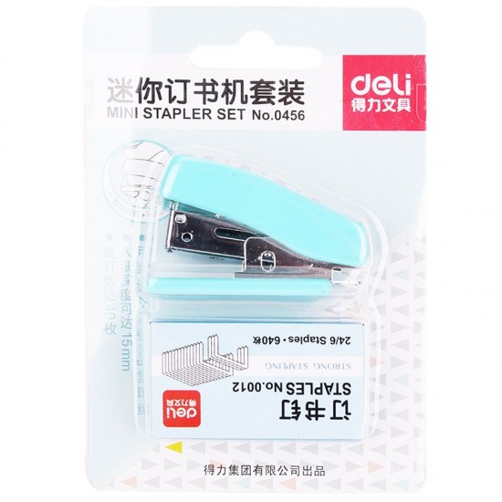 Capsator DELI Mini 12 Coli + Capse Nr.10, Culoare Diverse Modele