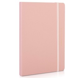 CAIET BIROU 210*143MM 96 FILE DICTANDO COPERTA IMITATIE PIELE ROZ DELI