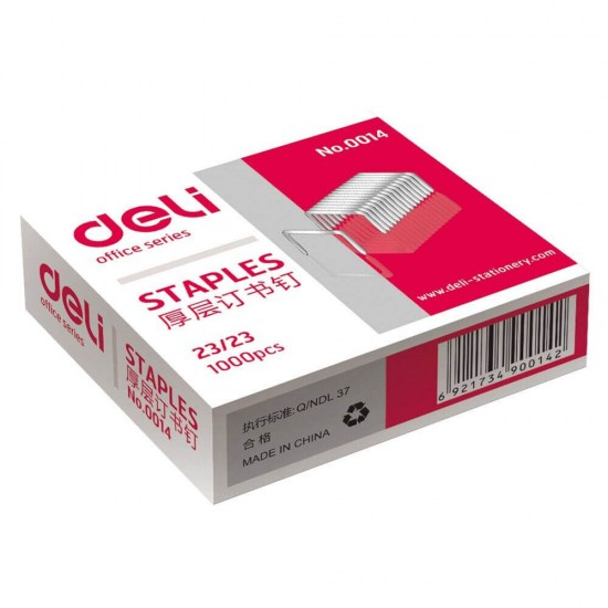 Set 1000 Capse Metalice Deli 23/23, 210 Coli, Capse Metalice 23/23, Capse din Metal, Set de Capse 23/23, Deli Capse de Metal la Set, Seturi de Capse Metalice 23/23, Set Capse pentru Hartie, Capse de Birou Deli