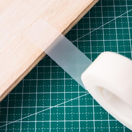 Banda Adeziva Transparenta Deli, 12mm x 18m, Banda Adeziva Transparenta pentru Birou, Deli Banda Scotch pentru Birou, Banda Scotch, Scotch pentru Birou, Banda Adeziva pentru Hartie si Carton, Deli Banda Scotch Transparenta