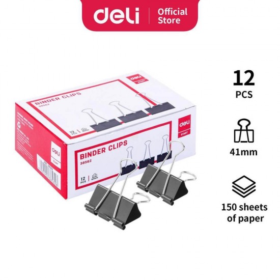 Set 12 Clipsuri Hartie Deli, 41 mm, Set Clipsuri Hartie, Set Clipsuri pentru Documente, Paperclips, Set Paperclips, Clipsuri pentru Hartii, Clipsuri Documente, Clipsuri Metalice Hartie