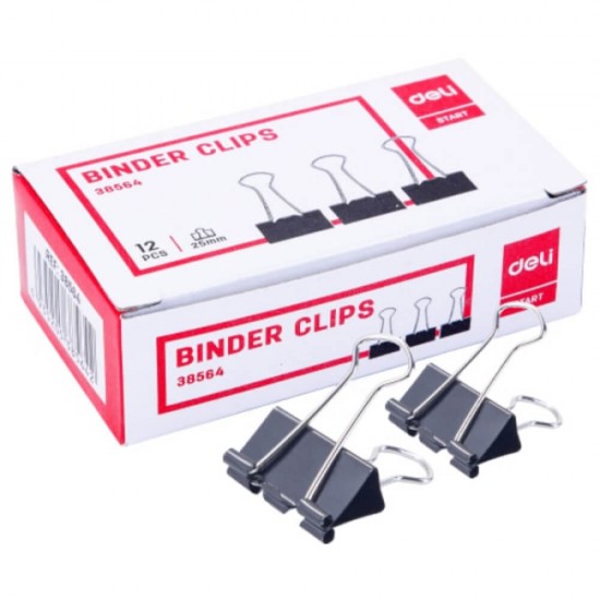 Set 12 Clipsuri Hartie Deli, 25 mm, Set Clipsuri Hartie, Set Clipsuri pentru Documente, Paperclips, Set Paperclips, Clipsuri pentru Hartii, Clipsuri Documente, Clipsuri Metalice Hartie