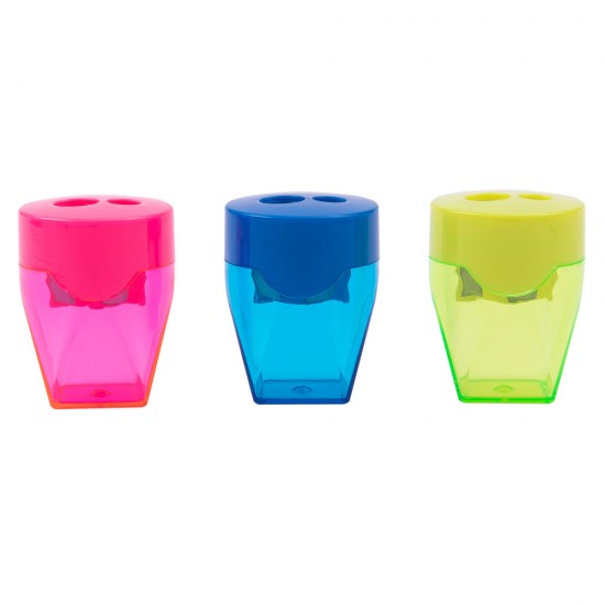 Ascutitoare Plastic Dubla Cu Container Deli