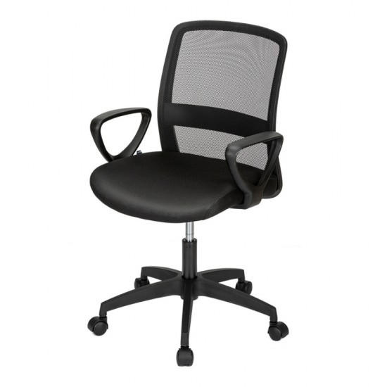 Scaun Birou Spatar Mesh, Sist Roti Abs 4507 Negru Deli