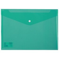 MAPA PLASTIC CU BUTON A4 VERDE DELI