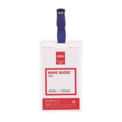 Ecuson Vertical cu Clips Deli, 54x90 mm, Ecuson Vertical, Ecuson Deli, Ecuson Vertical Deli, Ecuson cu Clips, Ecuson cu Clips Deli, Ecusoane cu Clips Deli, Ecuson Vertical