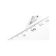 Rigla Transparenta Deli, 40 Cm, Plastic, Incolora, Rigla Din Plastic, Rigle Din Plastic, Liniar Din Plastic, Liniar Plastic, Rigle Plastic, Rigle Matematica, Rigla 40 Cm, Liniar 40 Cm, Liniar Matematica, Liniar Scoala, Rigla Scoala, Rigla Transparenta