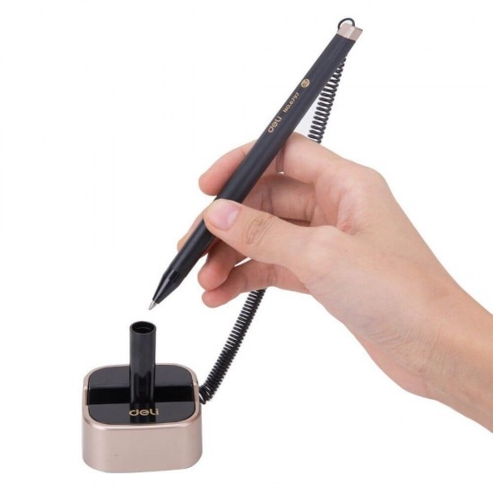 Pix cu Suport si Snur Deli, 0.7 mm, Albastru, Pix cu Suport Adeziv si Snur Negru, Pix cu Suport Adeziv si Cablu Negru, Pix cu Suport si Cablu Negru, Pix Albastru cu Suport Adeziv si Snur, Pix Albastru cu Suport si Snur, Pix Albastru cu Suport si Cablu