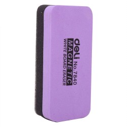 Burete Tabla Magnetica Deli, Mov, 110x50x30 mm, Burete Magnetic Tabla Magnetica, Burete Magnetic pentru Tabla Magnetica, Burete pentru Tabla Magnetica, Burete Magnetic Whiteboard, Burete Magnetic pentru Whiteboard