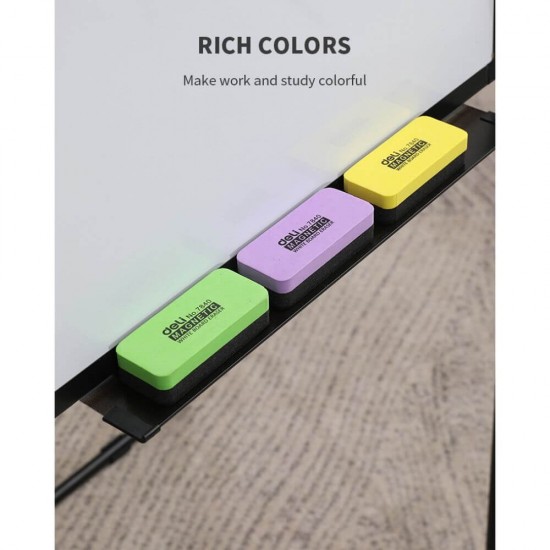 Burete Tabla Magnetica Deli, Verde, 110x50x30 mm, Burete Magnetic Tabla Magnetica, Burete Magnetic pentru Tabla Magnetica, Burete pentru Tabla Magnetica, Burete Magnetic Whiteboard, Burete Magnetic pentru Whiteboard