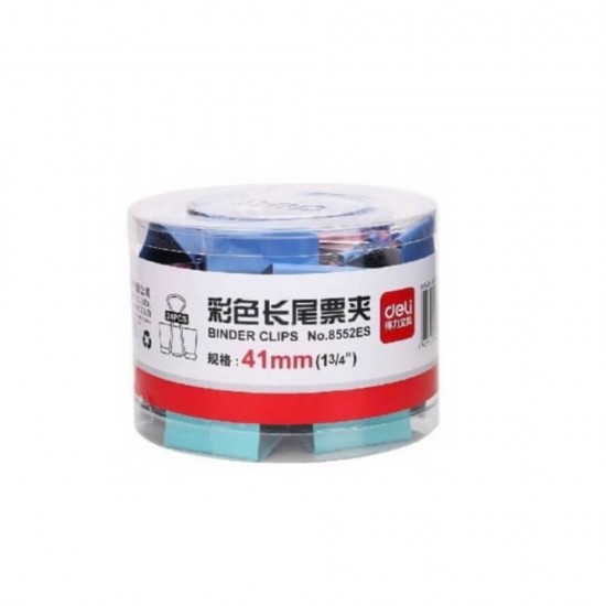 Set 24 Clipsuri Hartie Deli, 41mm, Culori Diverse, Set Clipsuri Hartie, Set Clipsuri pentru Documente, Paperclips, Set Paperclips, Clipsuri pentru Hartii, Clipsuri Documente, Clipsuri Metalice Hartie
