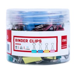 Set 40 Clipsuri Hartie Deli, 19mm, Culori Diverse, Set Clipsuri Hartie, Set Clipsuri pentru Documente, Paperclips, Set Paperclips, Clipsuri pentru Hartii, Clipsuri Documente, Clipsuri Metalice Hartie