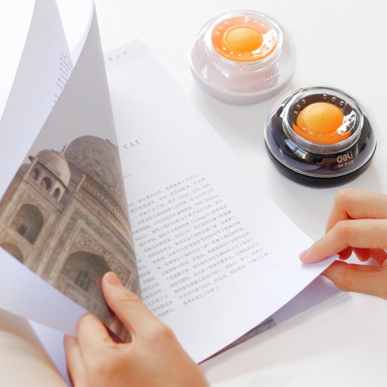 Buretiera cu Bila Deli, 90mm, Neagra, Umezitor Numarare Bani, Umezitor pentru Numararea Banilor, Buretiera Deli, Buretiera cu Bila, Buretiera Bani, Buretiera Acte, Buretiera Documente, Buretiera Bila Deli