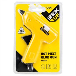 Pistol de Lipit Deli pentru Kraft, 20W, Cablu 1.5m, Galben, Pistol cu Lipici, Pistol cu Lipici pentru Kraft, Pistol de Lipit cu Lipici Cald, Pistol de Lipit pentru Kraft, Pistol cu Lipici de 20W, Pistol cu Lipici Cald, Pistol cu Lipici Fierbinte