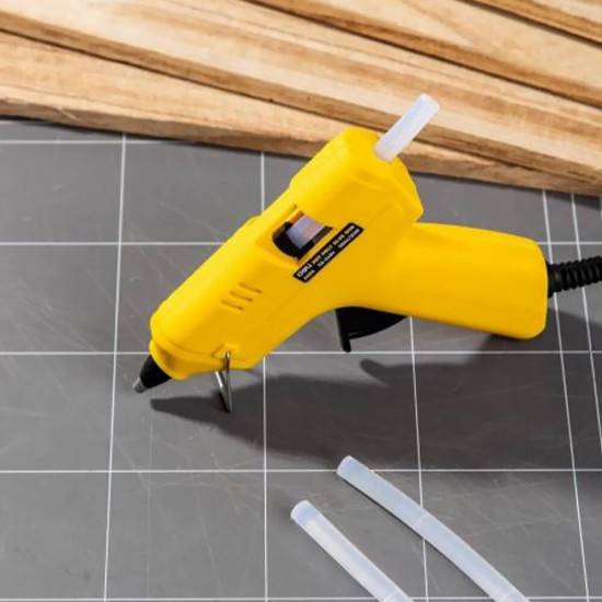 Pistol de Lipit Deli pentru Kraft, 20W, Cablu 1.5m, Galben, Pistol cu Lipici, Pistol cu Lipici pentru Kraft, Pistol de Lipit cu Lipici Cald, Pistol de Lipit pentru Kraft, Pistol cu Lipici de 20W, Pistol cu Lipici Cald, Pistol cu Lipici Fierbinte