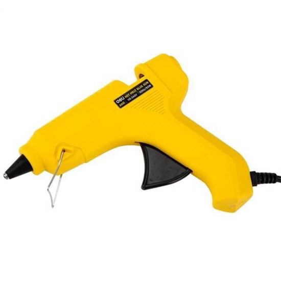 Pistol de Lipit Deli pentru Kraft, 60W, Cablu 1.5m, Galben, Pistol cu Lipici, Pistol cu Lipici pentru Kraft, Pistol de Lipit cu Lipici Cald, Pistol de Lipit pentru Kraft, Pistol cu Lipici de 60W, Pistol cu Lipici Cald, Pistol cu Lipici Fierbinte