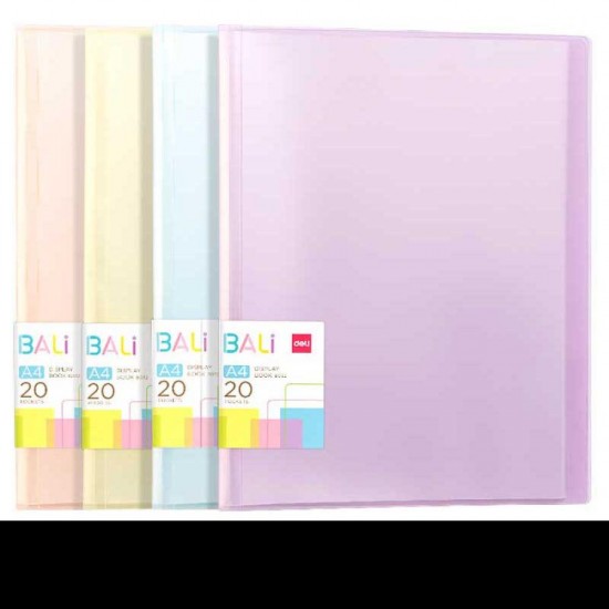 MAPA PREZENTARE 20 FOLII COP. RIGIDE CULORI PASTEL BALI DELI