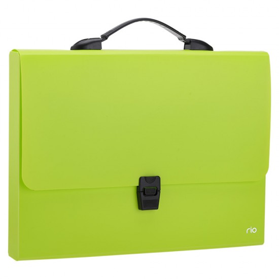 Servieta Plastic Cu Maner A4 Diverse Culori Neon Deli