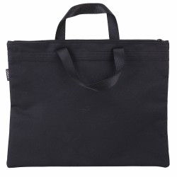 Servieta Material Textil 2 Fermoare Neagra Deli