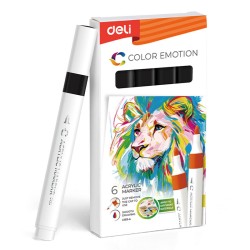 Marker Acrilic Negru Color Emotion Deli