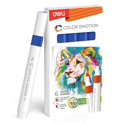 Marker Acrilic Albastru Color Emotion Deli